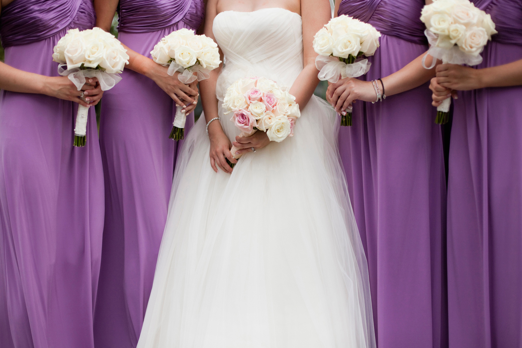 Bride and Bridesmaids 